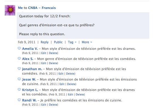 4. Language Practice Spice up your foreign language class by having students write and respond to questions in Edmodo.