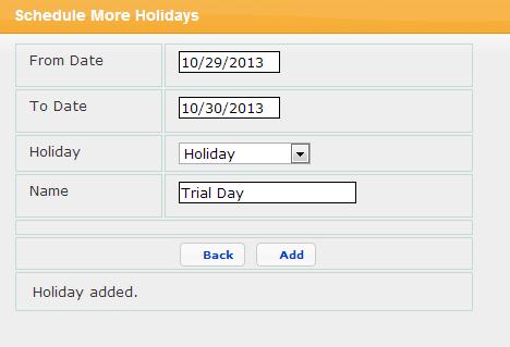 5. Once you see the setup form, begin to fill in your course information. 6. After clicking Next, you will be asked to enter dates and times for your course. NOTE: to set holidays, see step 7.