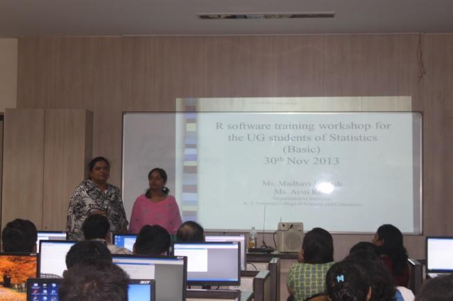 R training workshops were held by Prof.