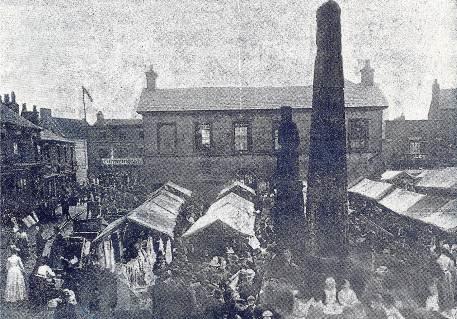 (In 1891 it was demolished) Also used as a Magistrates Court with Police cells underneath. 1889 The Foundation Stone of the present Town Hall (3rd building) was laid on the 2 July 1889.
