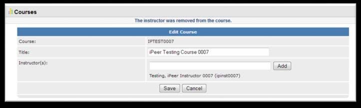 to remove that particular instructor. 2.