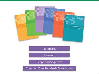 11 Implementation Guide The Implementation Guide provides an overview of the ReadyGEN philosophy, research, Scope and Sequence, and Common Core Standards