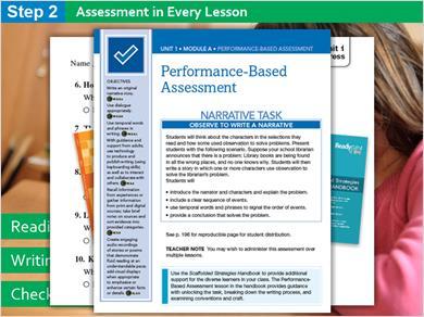 17 Step 2 Assessment opportunities in every lesson comprise the second step in ReadyGEN 's Assessment for Instruction.