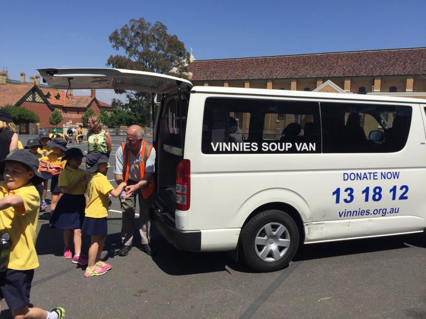 St. Vincent de Paul food van working with students to load donations into van Learning & Teaching Goals & Intended Outcomes To address the individual learning needs of all students.