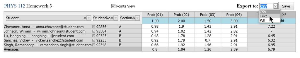 Working with Sections Expert TA makes it easy to work with large classes that have recitation or lab sections.