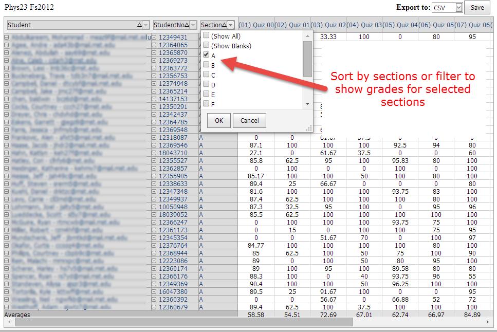Expert TA inputs the section names/identifiers while setting up your class. Students specify their section as part of the registration process by choosing from a drop-down list of the valid sections.