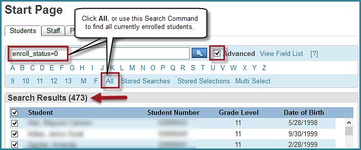 Next, if you would like to add the Pre-Registered students to your currently enrolled students, check the