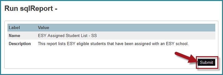 Determining ESY Classes For ESY Elementary, Middle and High Schools Before scheduling ESY students, use the ESY Assigned Student List SS to determine what class they need.