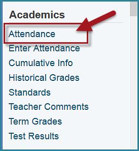 Single Student Attendance Report (Optional) This report shows a single student s detailed