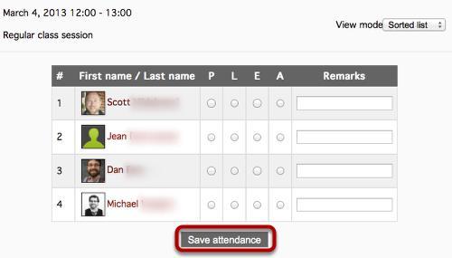 Attendance Web conferencing (BigBlueButt on) mod_bigblue buttonbn https://docs.mo odle.org/23/en/ Attendance_mo dule https://moodle.