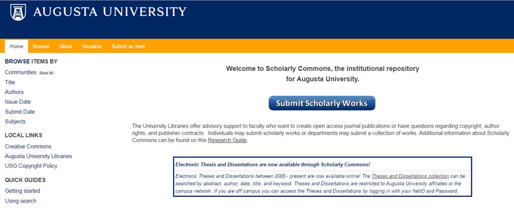 Scholarly Commons A digital archive documenting, preserving, and providing access to the