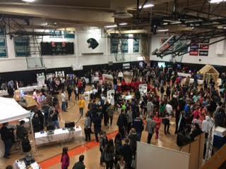 Recruiting - Annual Tech Expo PCIS and PSMS Grades 7 and 8 visited during the