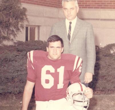 Frank was proud to play under his father, George Cordaro, DHS Athletic Director and Athletic Hall of Famer.