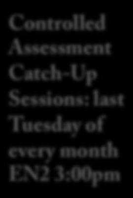 AQA Tasks for Submission Nov 2013/June 2014 Controlled Catch-Up Sessions: last Tuesday of every