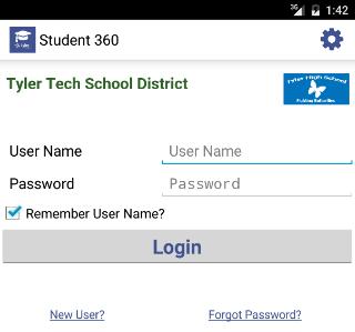 Logging in The first time you launch Student 360, you will be prompted to search for your district either by name or by ZIP code.