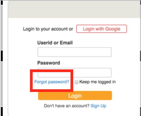 Forgot Your Password 1. Click the Forgot Password button on the Login page at www.edcite.com. 2.