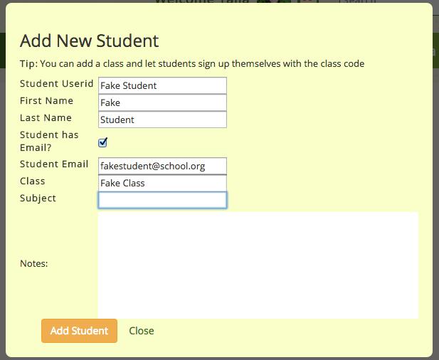 5. Students will choose the choice I am a student and add their class code when prompted. If the student already has an Edcite account, they will be asked to log in.