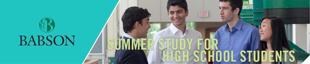 2016 Summer Study Student Application Summer Study for High School Students Application Checklist: The following four items are required to complete your application.