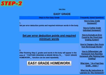 Teacher Manual Chapter 3: Grade Homework 15 words to set grading criteria.
