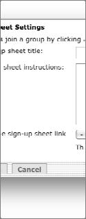 Creating Groups with Sign Up Sheets Faculty can