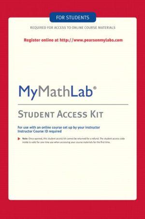 Textbook Information Required Textbook Mymathlab Standalone Access Card Choice - Please pick one