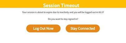 Post-Login Features 3.4 SESSION TIME-OUT 1.