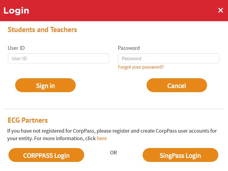 Enter your User ID and Password in the Login window to access your MySkillsFuture account. For new users: 1.