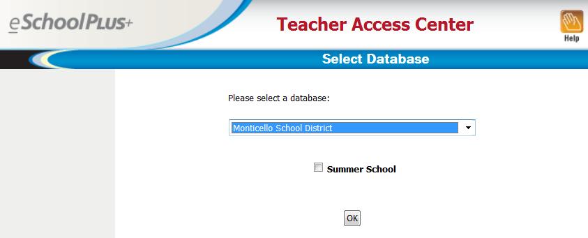 Teachers will be prompted to enter their username and password.