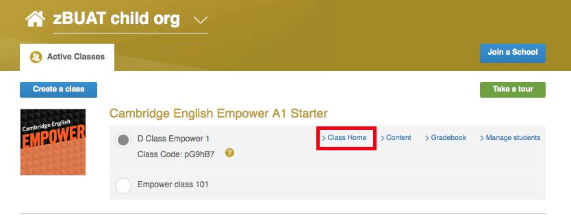If you d like to change the details of a class its Class Code, open/closing days etc go to the My Teaching tab and select Class Home next to the
