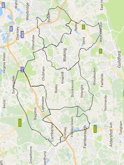 Page 8 of 8 Determined 7 February 2018 Woking Deanery Map Note: The deanery boundary is the external line of