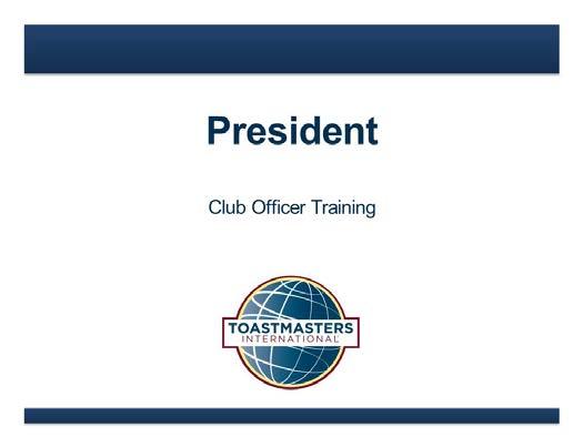 Introduction NOTE TO FACILITATOR When you introduce yourself, be sure to mention your background in Toastmasters.