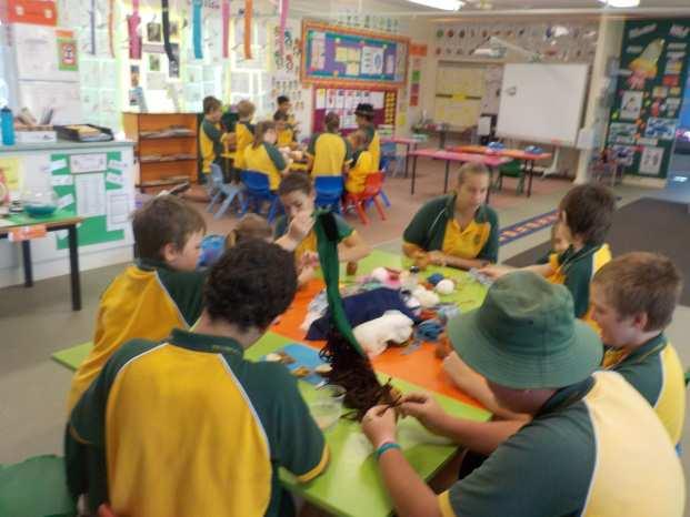 PRIMARY NEWS Prep Ms Nettie Last week, Prep students were very fortunate to have the Year Nine students visit our classroom. For the letter P they worked together to create potato people.