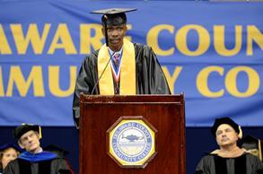 Isaac, from Ghana, Student Commencement Speaker I believe that applying to study at DCCC was one of the best and most rewarding decisions I