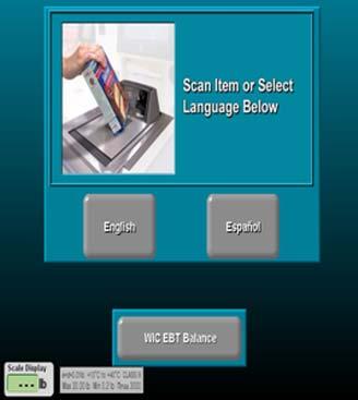 Spartan Stores Self Check Out, Mixed Basket WIC client can obtain WIC EBT balance and select the desired
