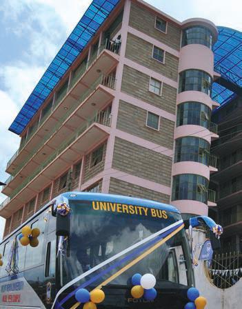 MKU Towers, Moi Avenue, Nairobi is home to the university s centre of