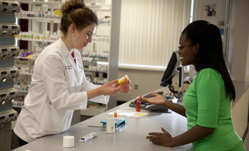 and Pharmaceutical Sciences have a consistent 100 percent pass rate on licensure examinations. These programs include Nursing, Dental Hygiene, Radiologic Technology, and Medical Laboratory Science.