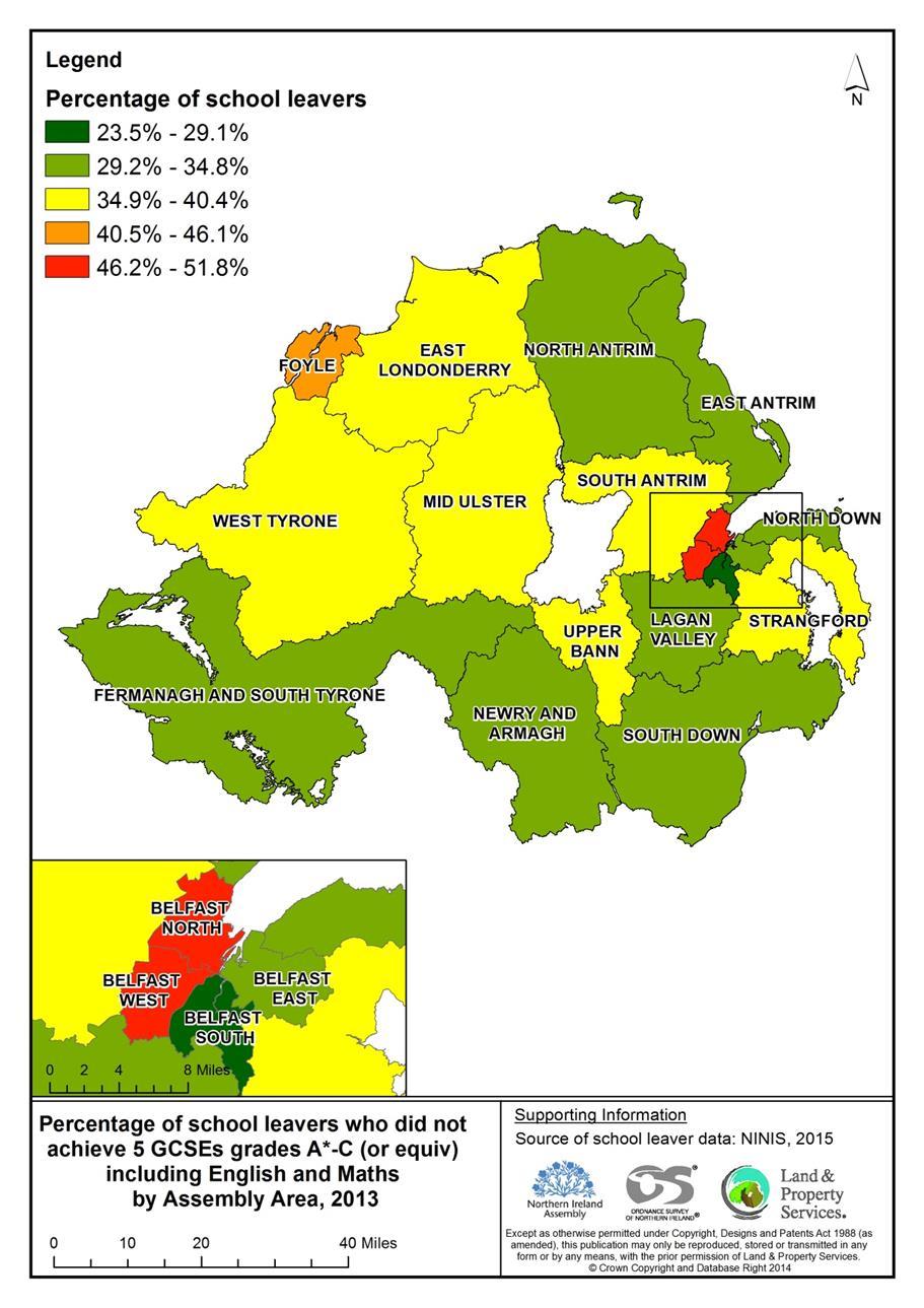 Figure 3: Regional underachievement in Northern Ireland Providing