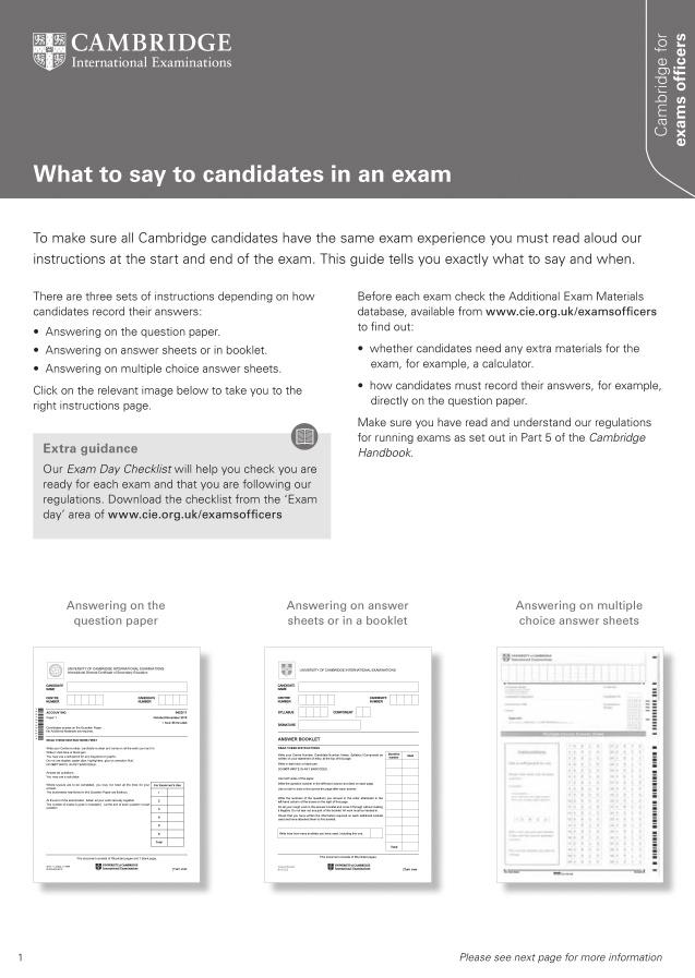 At the end of the examination question content into calculators etc. (This is not an exhaustive list.) You must apply the 24-hour rule for security of question papers and their contents.