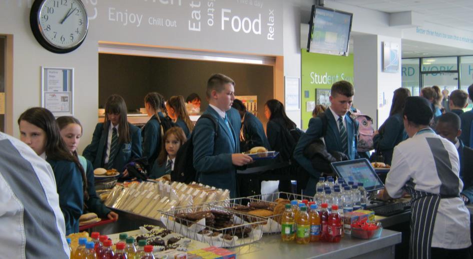cold school meal from one of the three catering outlets in the Atrium.
