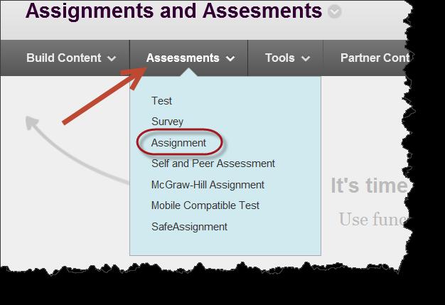 Assignments Assignments allow instructors to create and collect the coursework and manage the grades and feedback for each student separately.