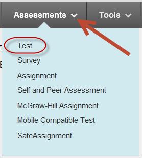 Tests and Surveys On-line Tests and Surveys are used to measure a Student s understanding of the Course. Test and Surveys are deployed to students in the Course by adding them to a Content Area.