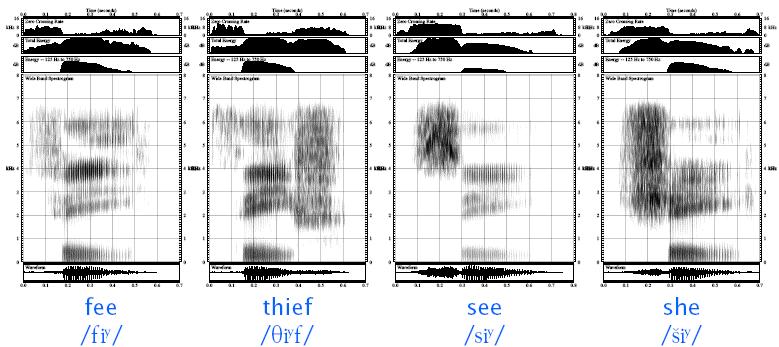 Spectrograms of