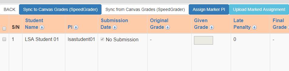 Upload Marked Assignment is moved into SUSS Gradebook.