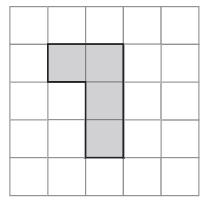 (b) Shade one more square to make a