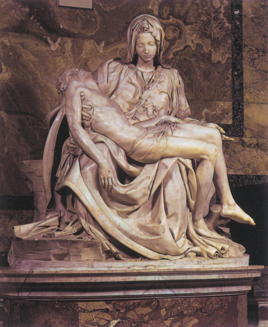 Question 1 (continued) Plate 5: Michelangelo Buonarroti 1475 1564, Italy, Pietà, c.