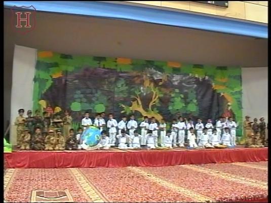 Every child of class III was involved in the production and presentation of this play.