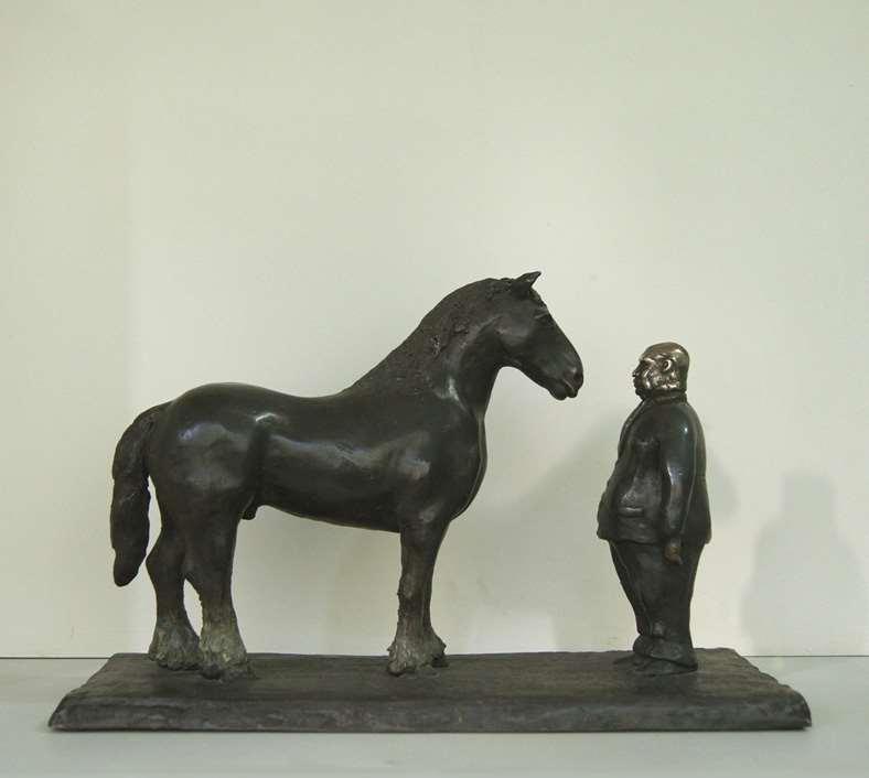 Horse vs Man $4,900 Bronze