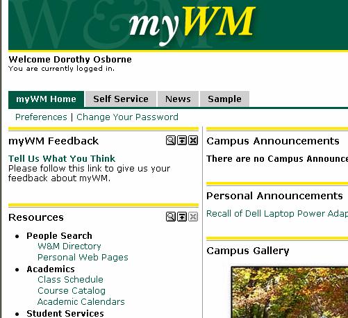 edu or through the University Registrar s web page. Through my.wm.