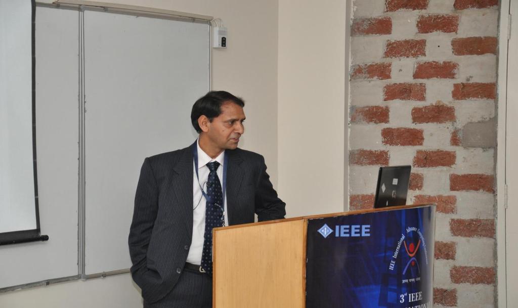 Prof. Satish Chand concentrated his talk on the Advance Computing. He highlighted the role of Advance Computing in the education and research. Invited Speaker-V: Prof.
