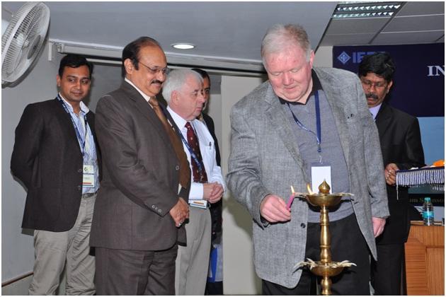 Lighting of the Lamp by Keynote Speaker, Dr Rob Reilly, MIT, USA Dr R K Agarwal, Patron, IACC-2013 and Director, AKGEC